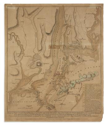 FADEN, WILLIAM. A Plan of New York Island, With Part of Long Island, Staten Island & East New Jersey,